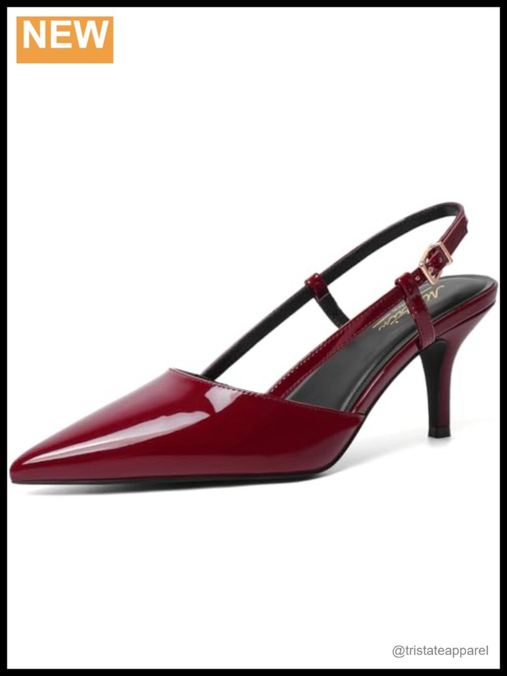Womens Chunky Low Heels D'Orsay Slingback Block Heel Pumps Closed Square Toe